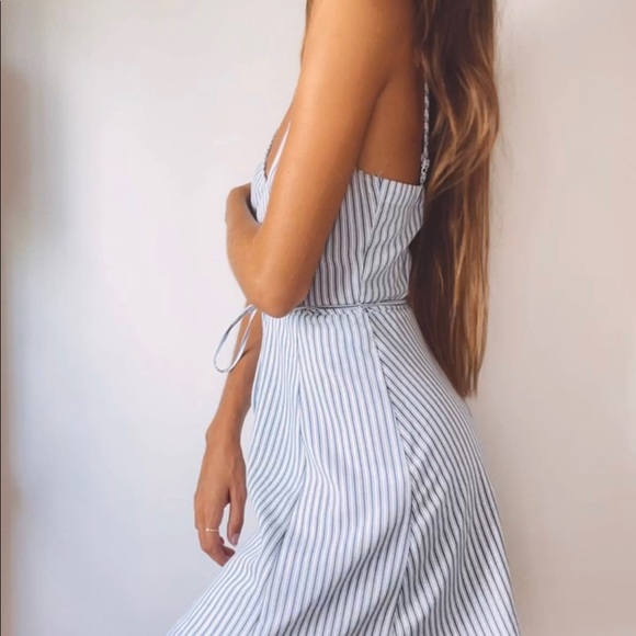 Striped Blue & White Dress - Picture 5 of 7